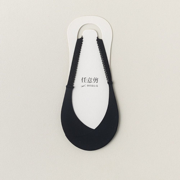 1pari venesukat Invisible Socks MUSTA black
