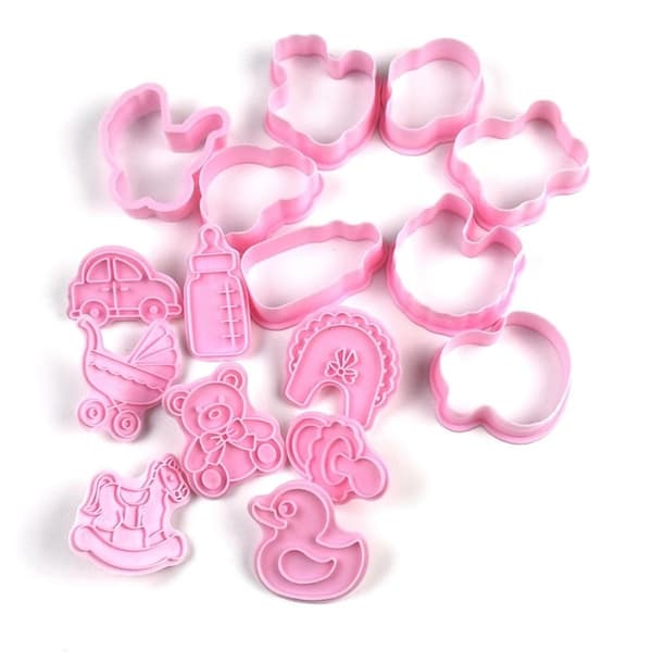 8 stk./sett kakepresser kjeksform deigstempel DIY baking