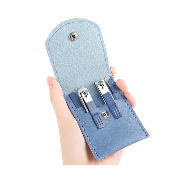 4st/ Set Manikyr Set Nagelklippare Verktyg BLÅ AA Blue A-A