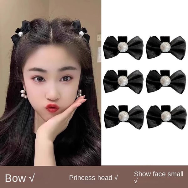 1 par Bowknot Hair Clip Side Hårnål D D D