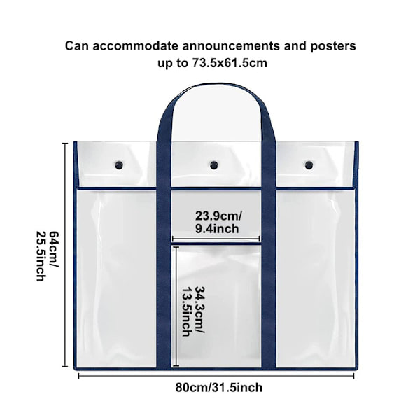 Art Portfolio Bag Art Portfolio Case BLÅ blue