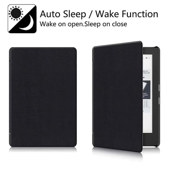 6,8 tommer e-læser cover Smart etui SORT Black