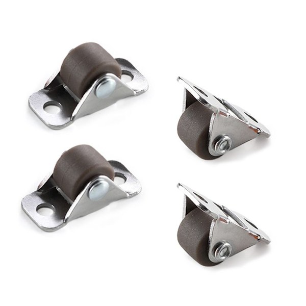 Raka hjul Möbelhjul BRUN 4ST/ SET 4ST/ SET Brown 4Pcs/set-4Pcs/set
