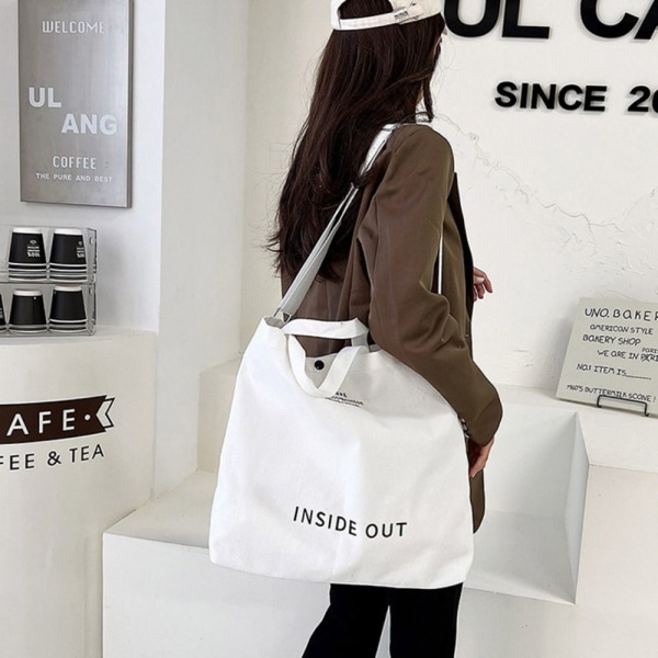 Canvasväska Axelväskor VIT white