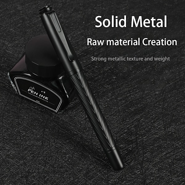 Sort Samurai Fyldepen Metal Fyldepen Smooth Ink Penne