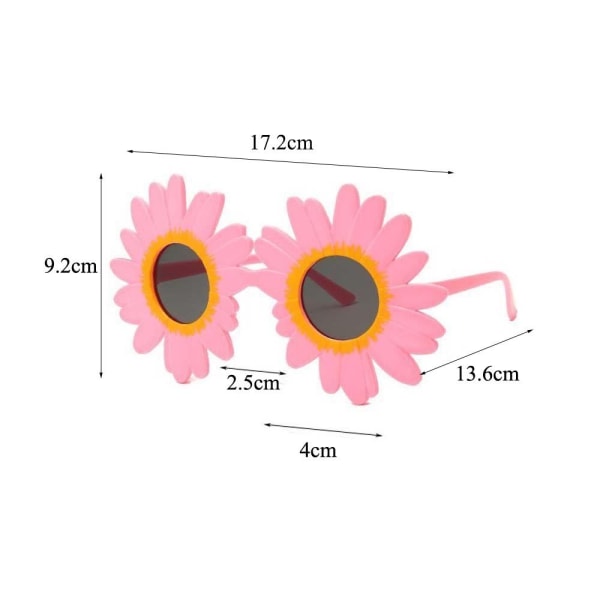 Flower Glasses Daisy Shades PINK GREY LINSSIT HARMAAT LINSSIT pink Gray lenses-Gray lenses