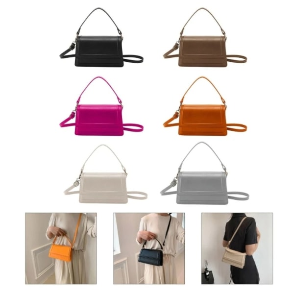PU Flap Handbag Travel Crossbody Bag ORANSSI orange
