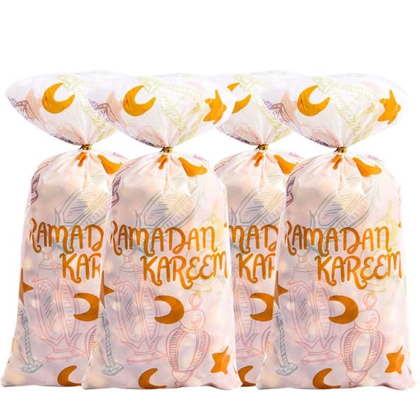 50 stk. Ramadan Kareem Gaveposer Eid Mubarak Slik/Kagepose