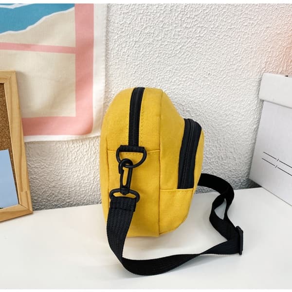 Canvas Messenger Väskor Tecknade Serier Axelväska GUL Yellow