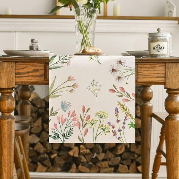 Dugløbere Blomster Bordflag STIL 2 STIL 2 style 2