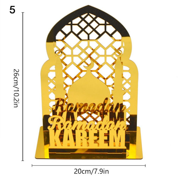 EID Mubarak -pöytäkoristeet Ramadan Kareem -koristelu 4 4