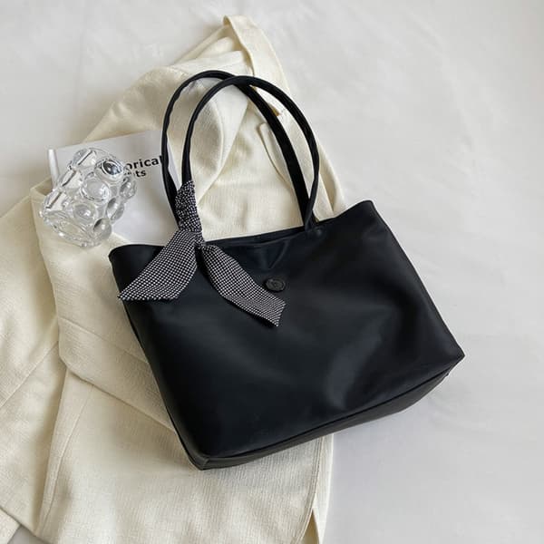 Canvas Taske Skuldertaske SORT Black