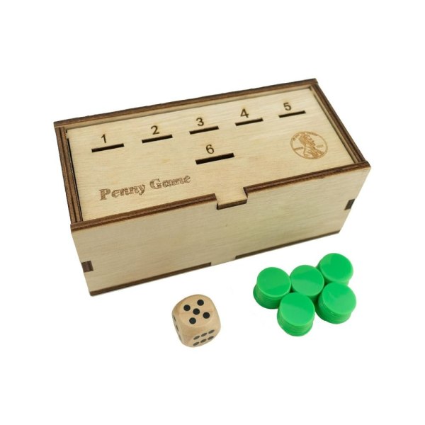 Morsomt brettspill Wooden Coin Drop Game Penny Game