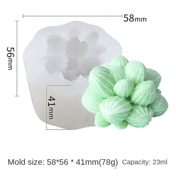 Silikonform Lysform 1 1 1