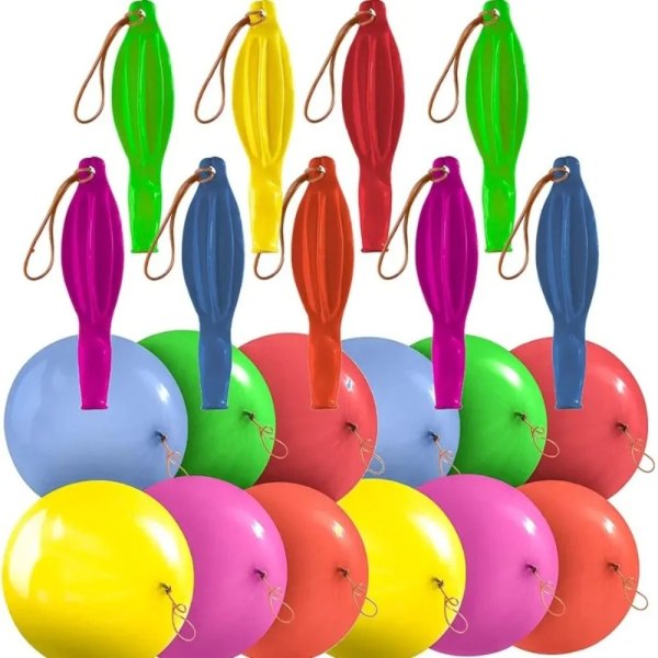 10 kpl Punch Bounce Ilmapallot Lävistysilmapallo paksuntaa hauskaa ilmapalloa
