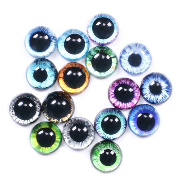 20 stk/10 par Eyes Crafts Eyes Puppet Crystal Eyes 10MM-FARGE 10mm-color random