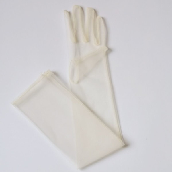Pitkät läpinäkyvät käsineet Pitkät läpinäkyvät hanskat GREY grey