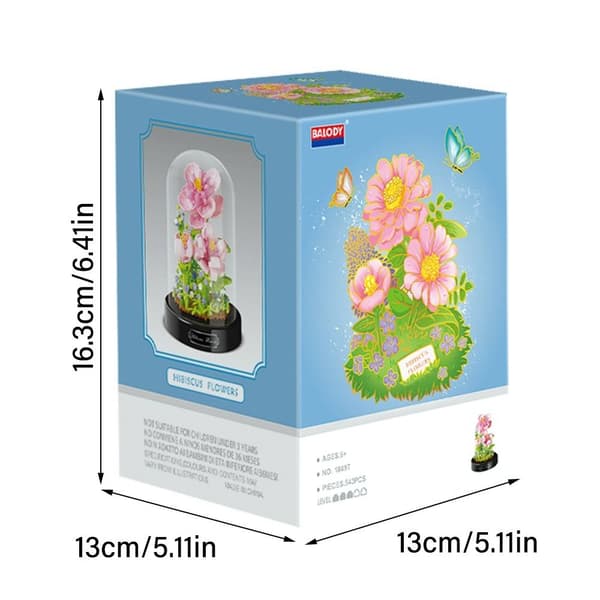 Mikrobyggstenar Blomväxt Tegelstenar 03 03 03