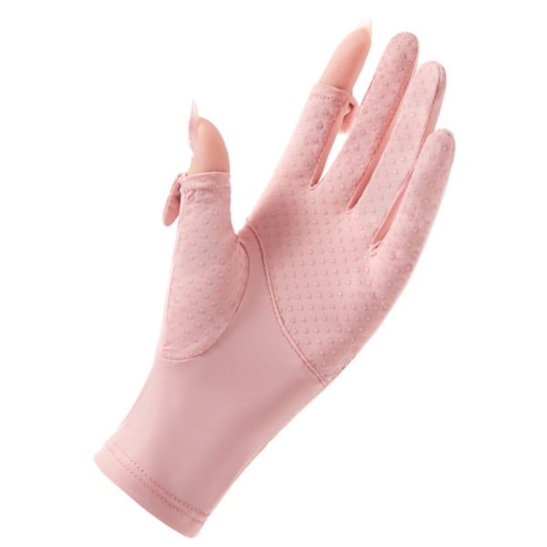 Ice Silk Gloves Anti-UV Handsker HVID L white L