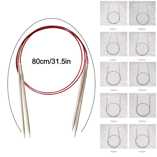 Bambu stickor virknålar 4MM 4mm