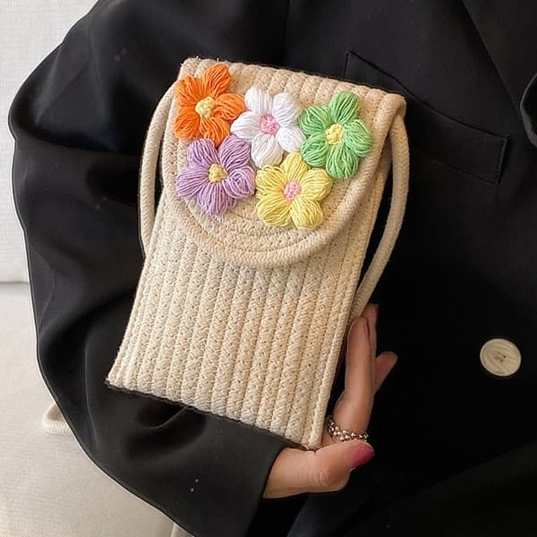 Mini Mobiltelefonväska Crossbody Väskor KHAKI khaki
