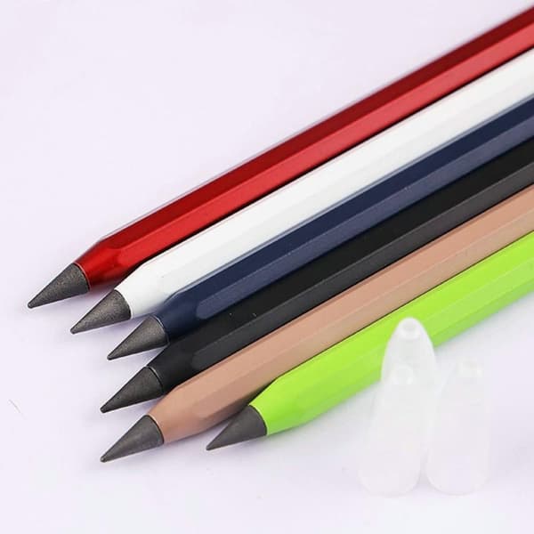 Evig Blyant Metal Blækfri Pen SORT black