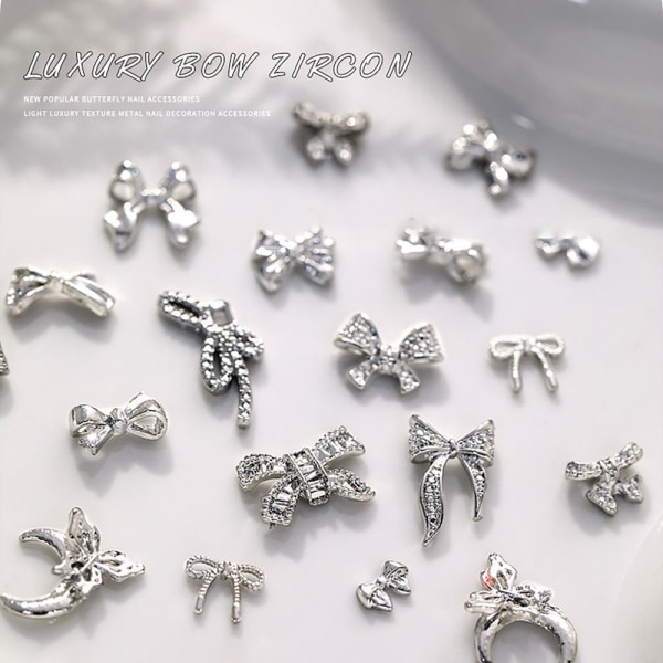 10 STK 3D Nail Art Nail smykker 02-10 STK 02-10 STK 02-10PCS