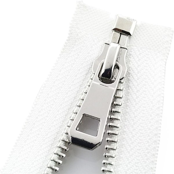 5# Blixtlås Autolås VIT white