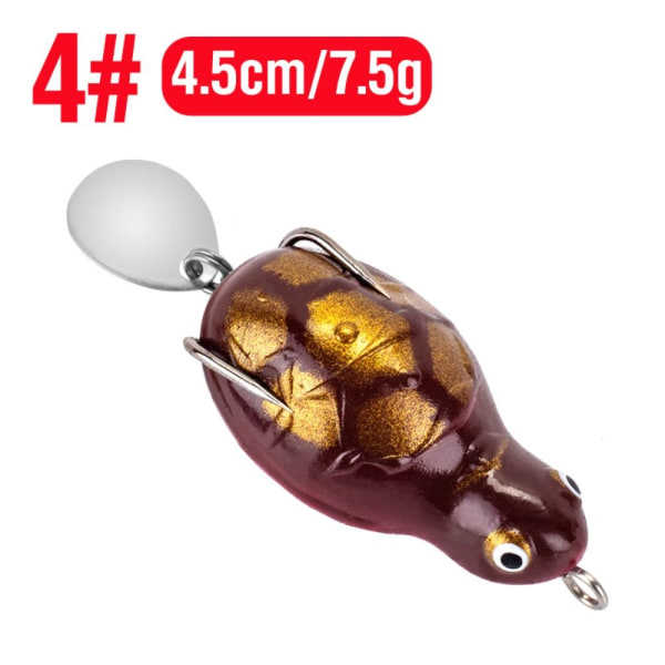 Fiskefrosk Lure Rubber Frog 4 4 4