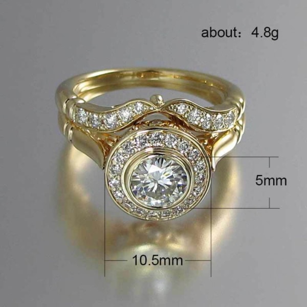 Hel diamantringsats Set ring STORLEK 9 STORLEK 9 size 9