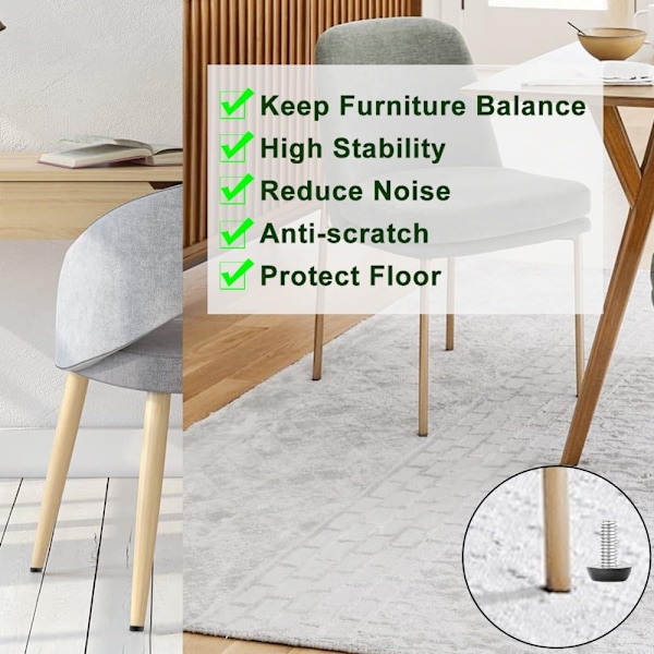 M6 kierretasoitusjalat, säädettävät huonekalujen jalat 10pcs