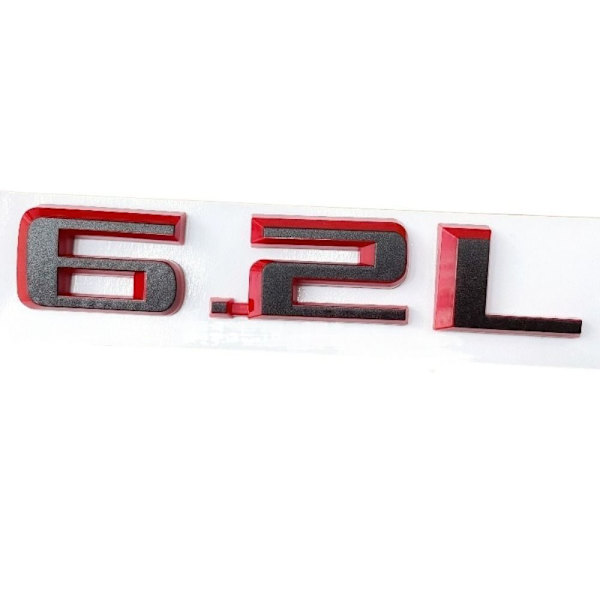 2kpl 6,2L auton tunnukset tarra 3D kirjain Huppu merkki logo metallia
