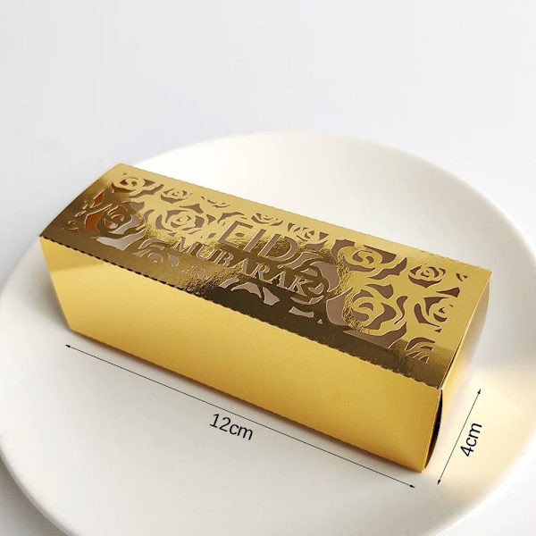 10 stk Godteribokser Gaveeske STIL 1-GULL STIL 1-GULL Style 1-Gold
