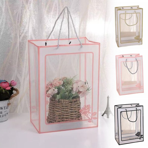 Presentpåse för fönster Handhållen väska ROSA L L Pink L-L