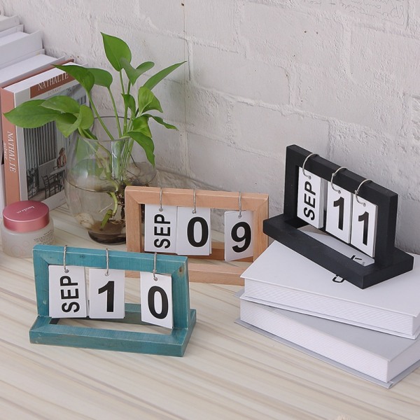 Tre evigvarende kalender flip måned datovisning 3 3 3