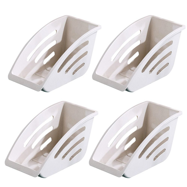 4 Stk Tallerkendispenser Lodret Pladeholder BEIGE Beige