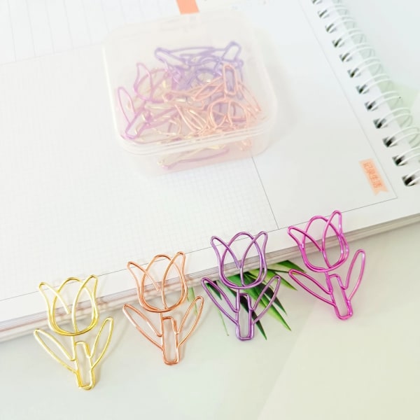 Farget tulipanformet binders Farget binders GULL Gold