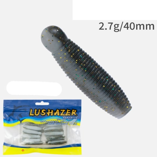 10/20 kpl Kalastuspehmeät vieheet Kalastus jigiviehe MUSTA 2.7G 20KPL black 2.7g 20pcs-2.7g 20pcs