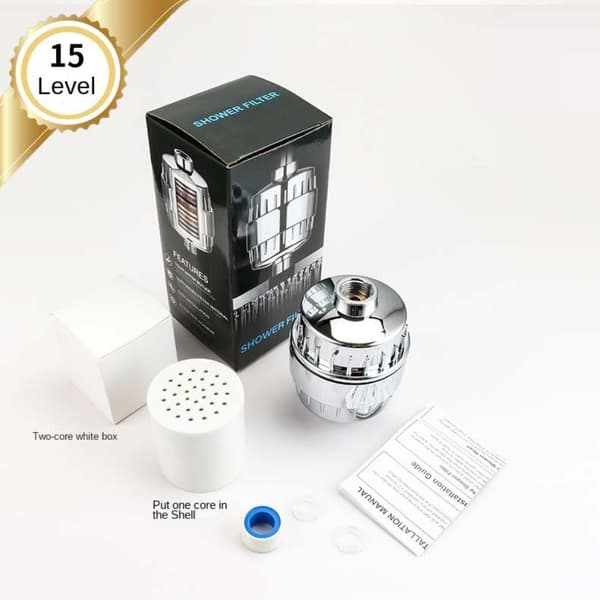 Duschvattenfilter Duschvattenrenare 1 MASKIN & 2 FILTER 1 Machine & 2 Filter