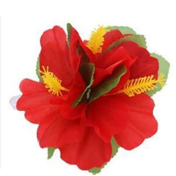 Blomsterhårspenner Hårnåler RØD Red