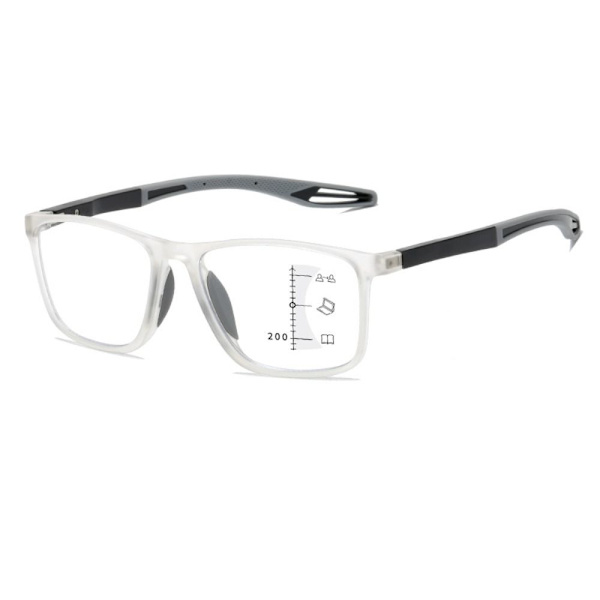 Anti-blåt lys læsebriller Firkantede briller TRANSPARENT transparent Strength 350
