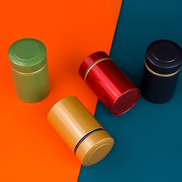 CAN Tin Box PUNAINEN Red