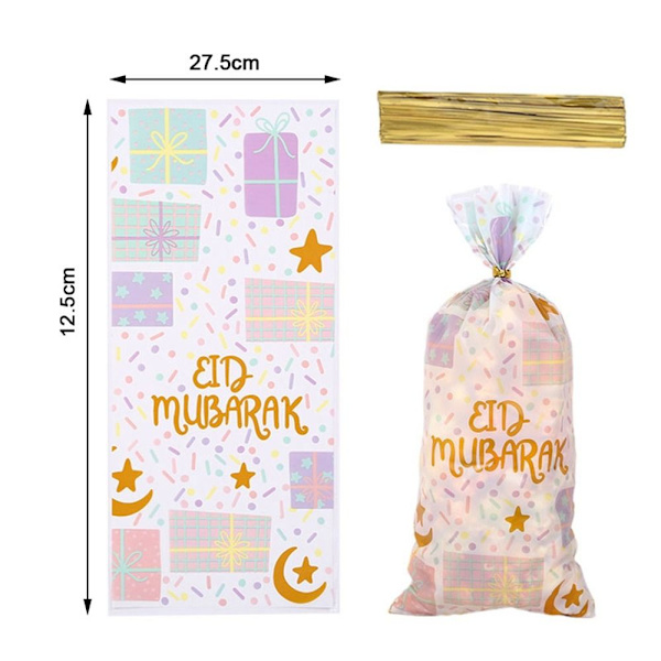 50 stk. Eid Mubarak Slikposer Kagebehandlerposer STYLE 5 STYLE 5