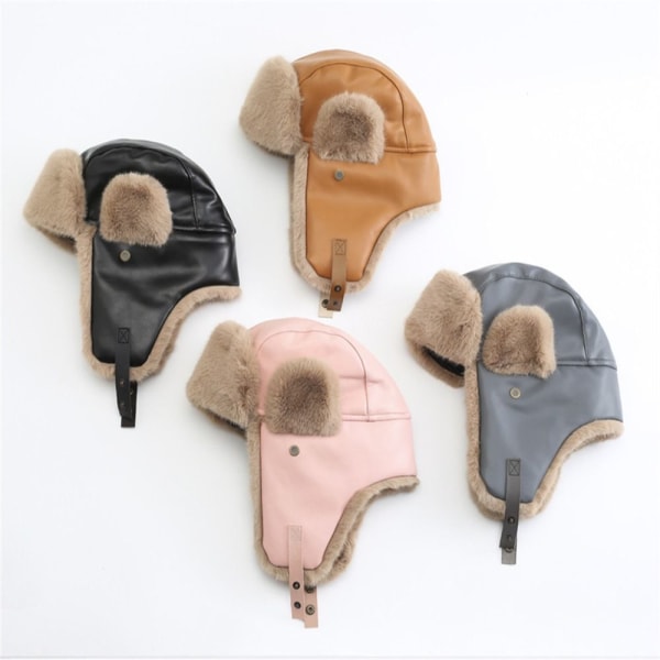 Trapper Hat Beanies Hat SORT black