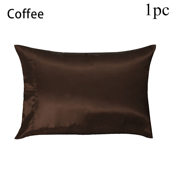1/2 stk Silkeputetrekk Putetrekk Satin KAFFE 1 stk