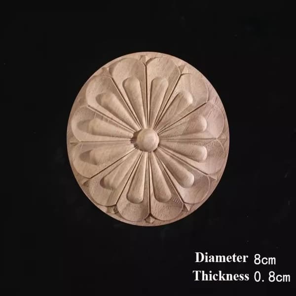Vintage Treskårne Møbelben 8CM4 4 8cm4