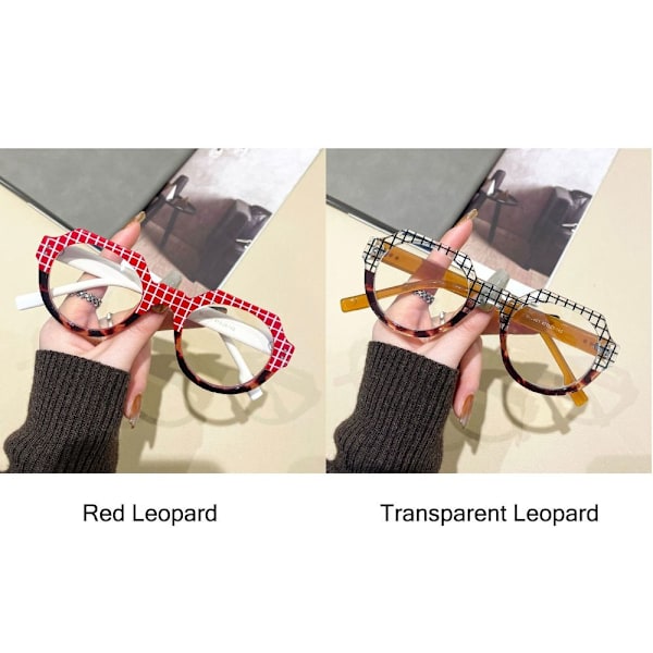 Sinistä valoa estävät lasit Kirkkaat silmälasit PUNAINEN LEOPARDIN PUNAINEN Red Leopard
