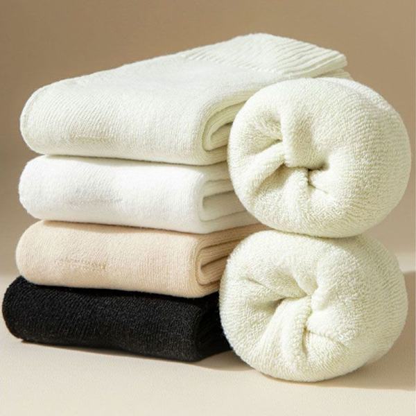 Vintervärmare Tjockstrumpa Cashmere snöstrumpor BEIGE beige