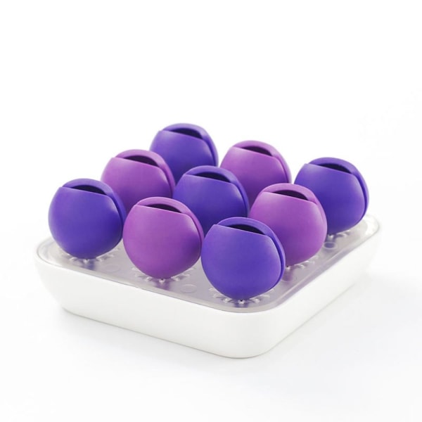 Sminkebørsteholder Kosmetisk oppbevaringsboks LILLA LILLA purple