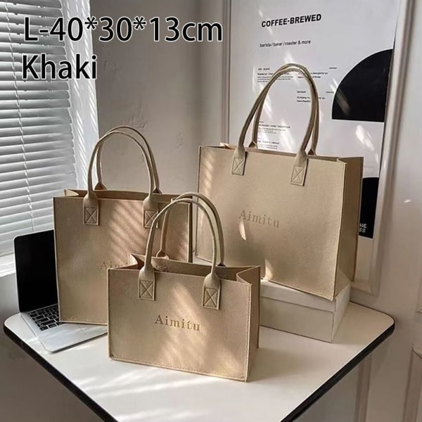 1kpl Huopalaukku Olkalaukku KHAKI LARGE KHAKI LARGE khaki large
